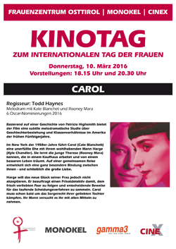 Plakat des Films Carol