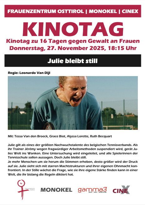 Kinotag -  Monokel "Julie bleibt still"
